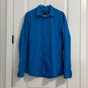 H&M Vibrant Blue Long Sleeve Shirt